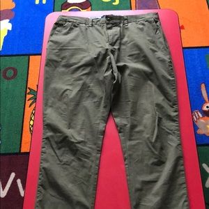 Olive Mens Tommy Hilfiger Chinos